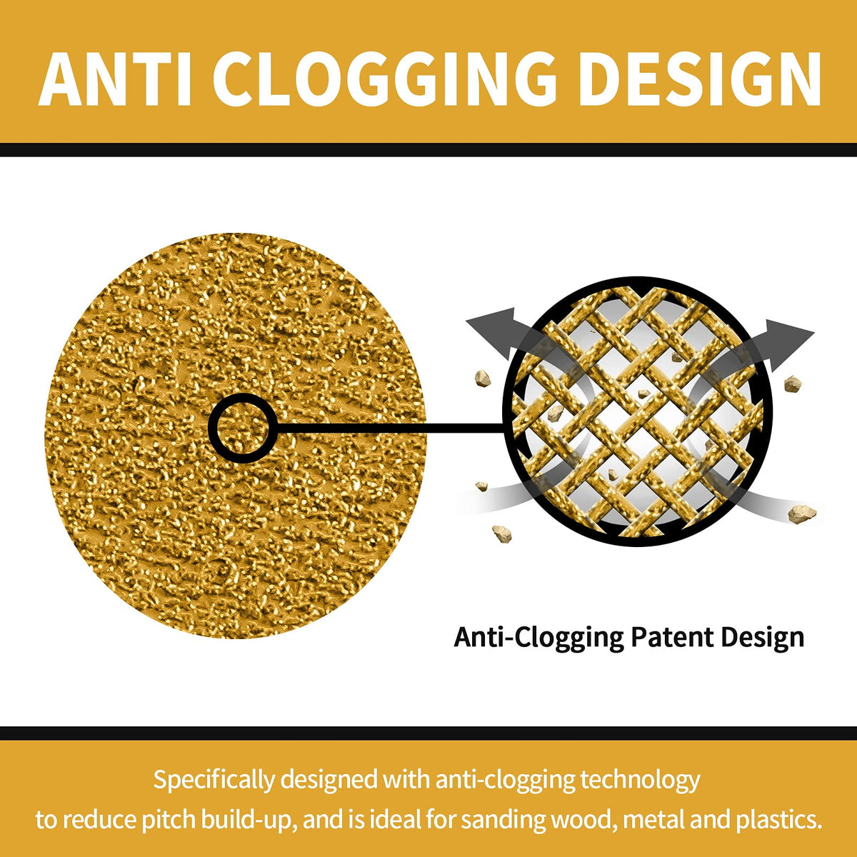 Keeimp anti-clogging stearate coating reduces pitch buildup for smoother sanding.