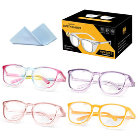 KeeiZoes safety glasses with anti-fog lenses offer clear vision with masks.