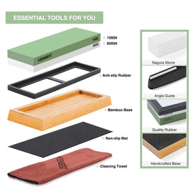 KEENBEST Whetstone 1000-grit side for edge repair and stronger cuts
