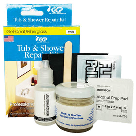 Keeney tub and shower repair kit white packaging shows all in one repair tools for quick fixes