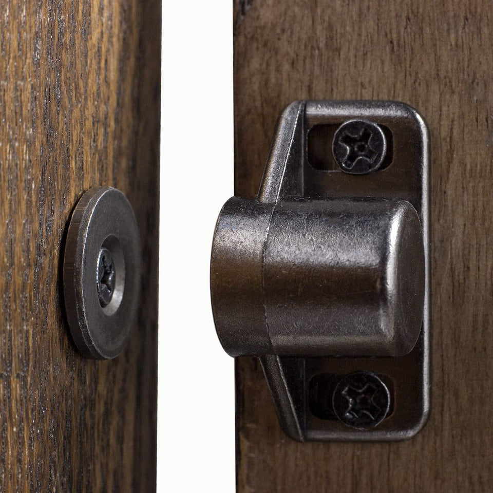 Keenkee 8-pack magnetic cabinet catches set providing secure cabinet closure.