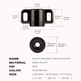 Keenkee metal plates included for durable mounting.