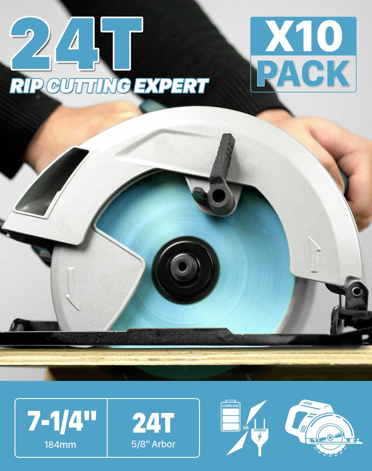 Keentech blade close-up shows heat-treated plates for rigidity.