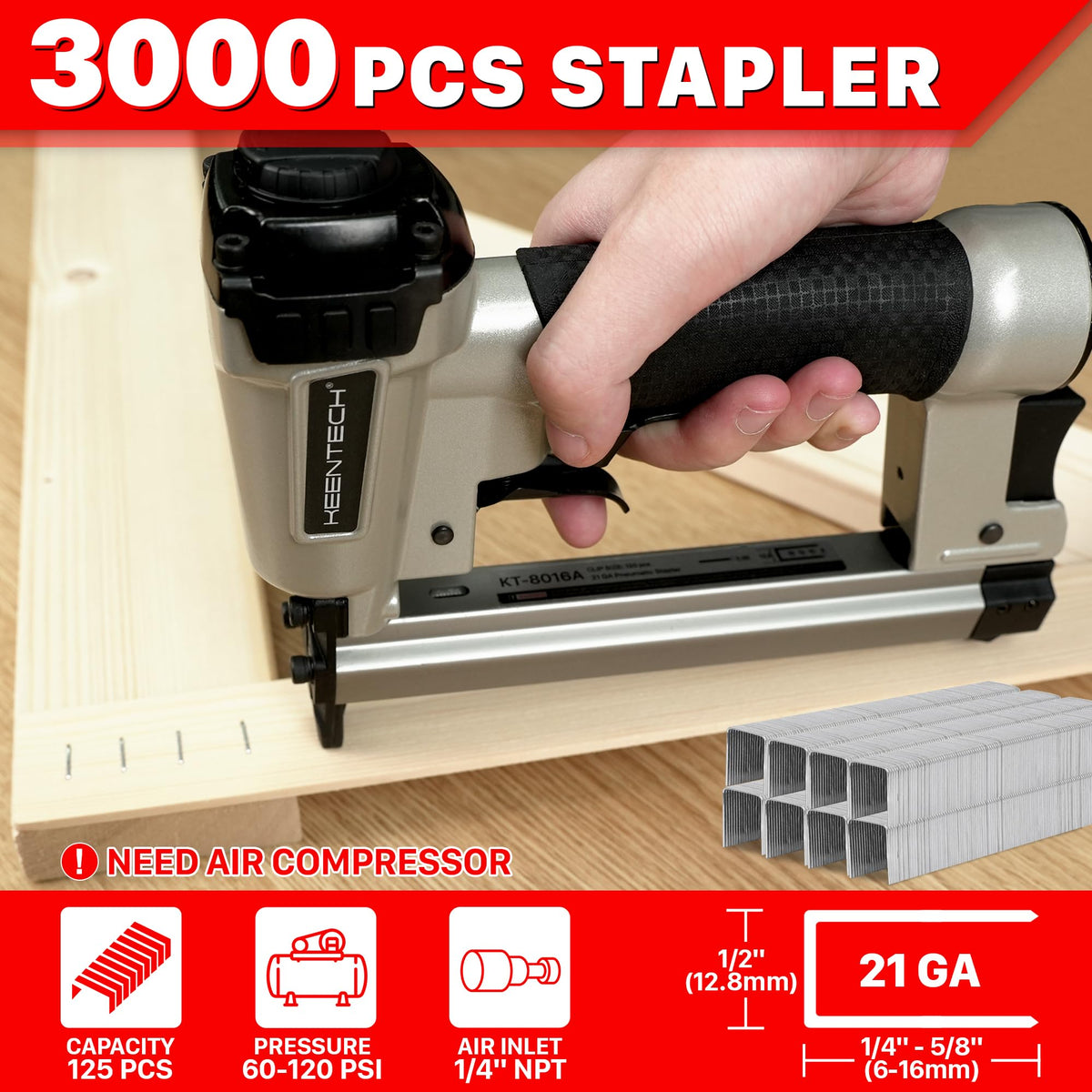 KEENTECH 3000 staples kit ready for quick upholstery tasks