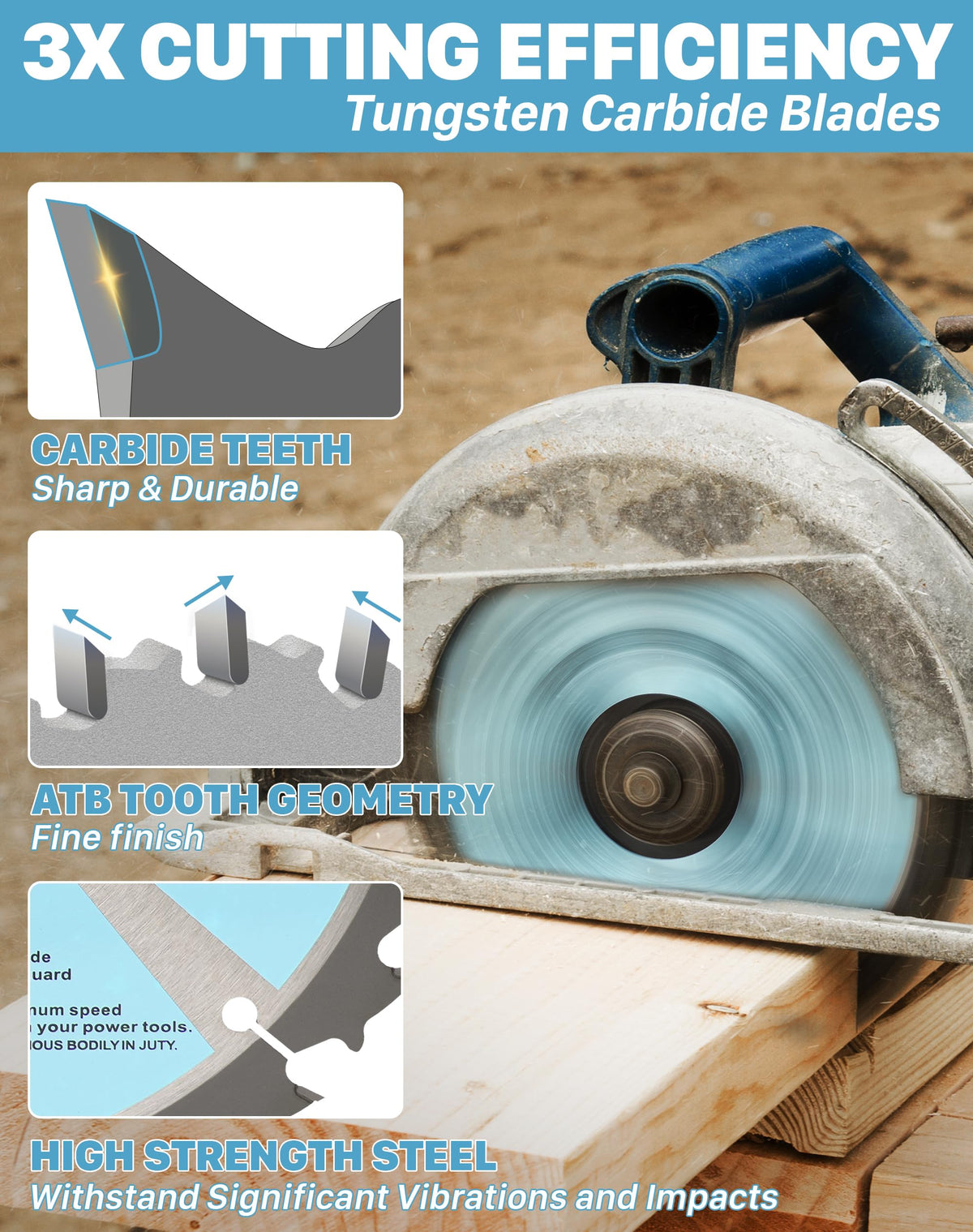 Keentech ATAF double-ground tips provide sharp, smooth cuts.