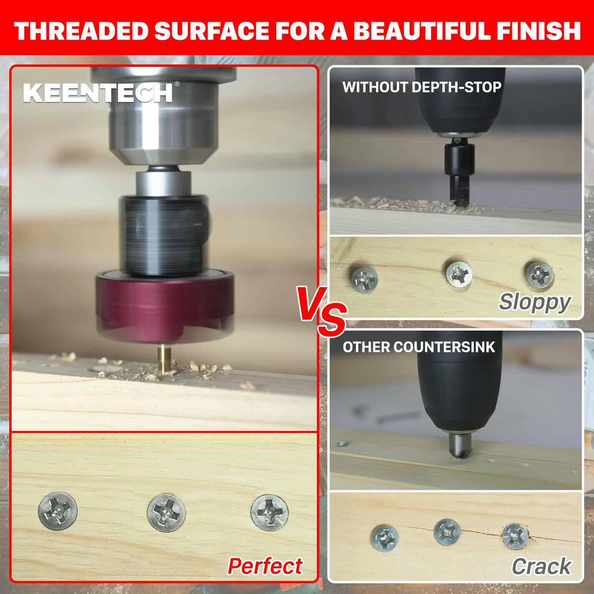 KEENTECH center drill core in M2 steel with gold coating for wear resistance.