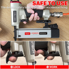 KEENTECH Pneumatic Pin Nailer durable aluminum body built for long use.