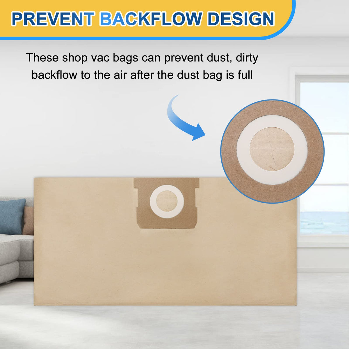 KEEPOW DXVA19-4101 bag helps prevent backflow to air after full