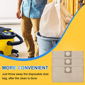 KEEPOW double-layer DXVA19-4101 bag resists tearing and captures dust effectively