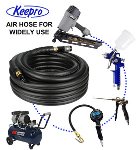 Keepro hose application for nail guns and spray guns with versatile use.