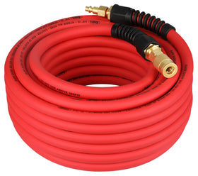 Keepro hybrid air hose with 50-foot red body for professional use