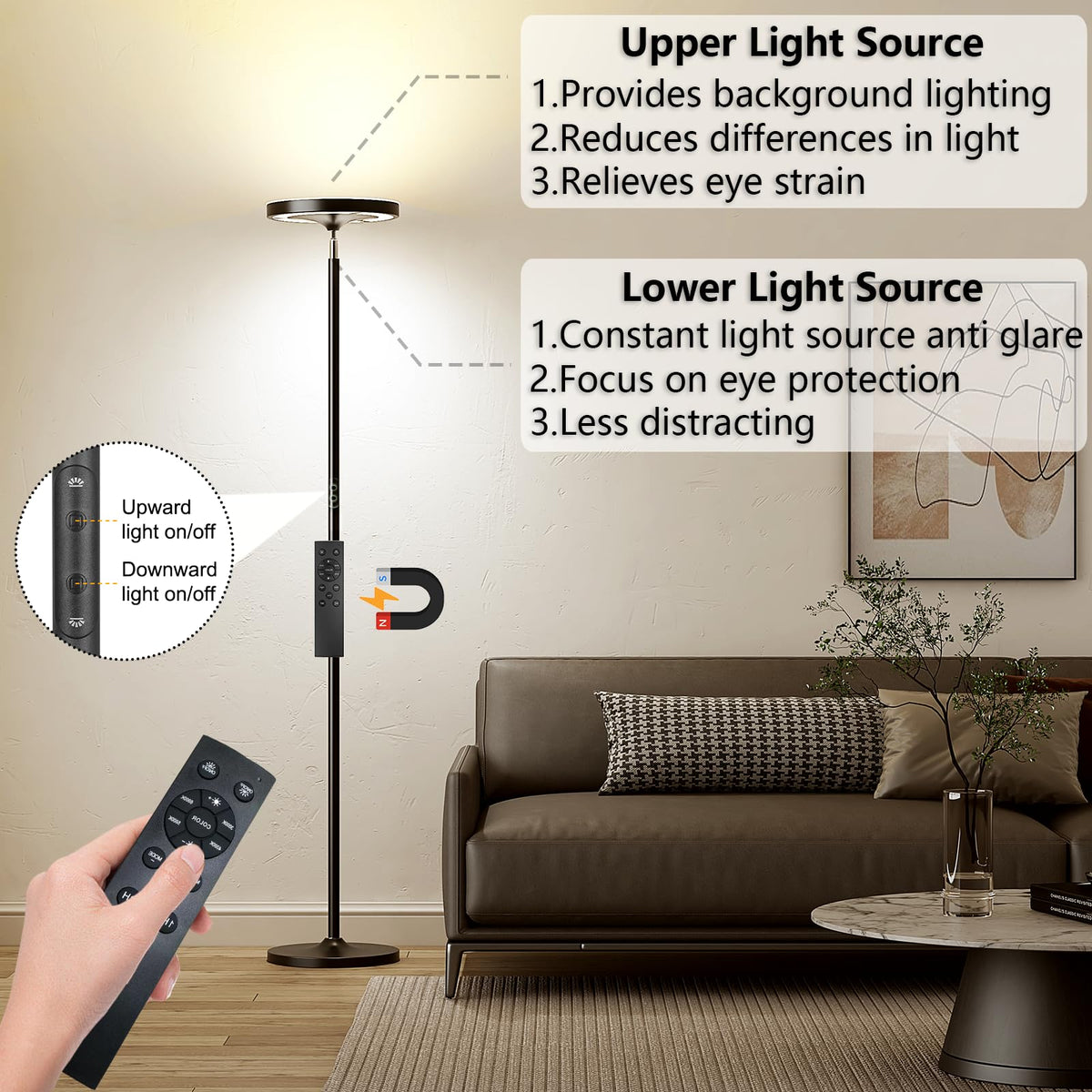 Keepsmile 350 degree rotating head allows precise positioning for reading or ambiance