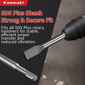 Keewaki Tile Chisel 1.6 by 10 inches for tile removal with control