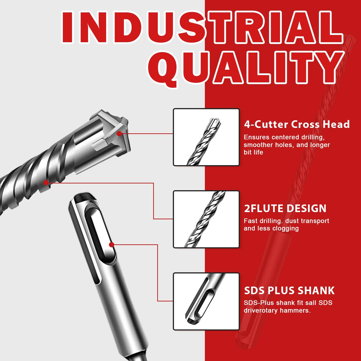 Using Keewaki bits for drilling into brick yields reliable holes with low wobble