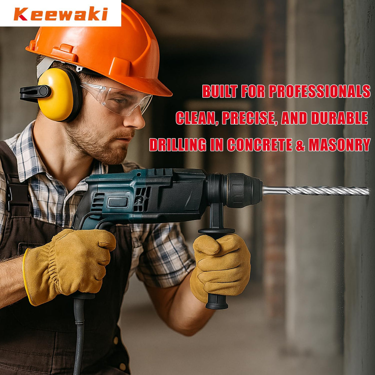 Durable Keewaki masonry bits with metal finish ready for tough jobs