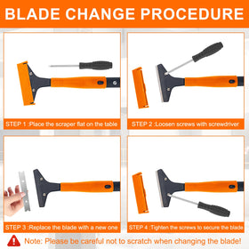 KeFanta adjustable length scraper from 8.5 to 45.7 inches for versatility.