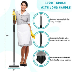 KeFanta grout brush durable bristles resist deformation and scratching
