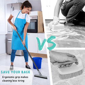 KeFanta grout brush swivel head cleans tight corners at 180 degrees