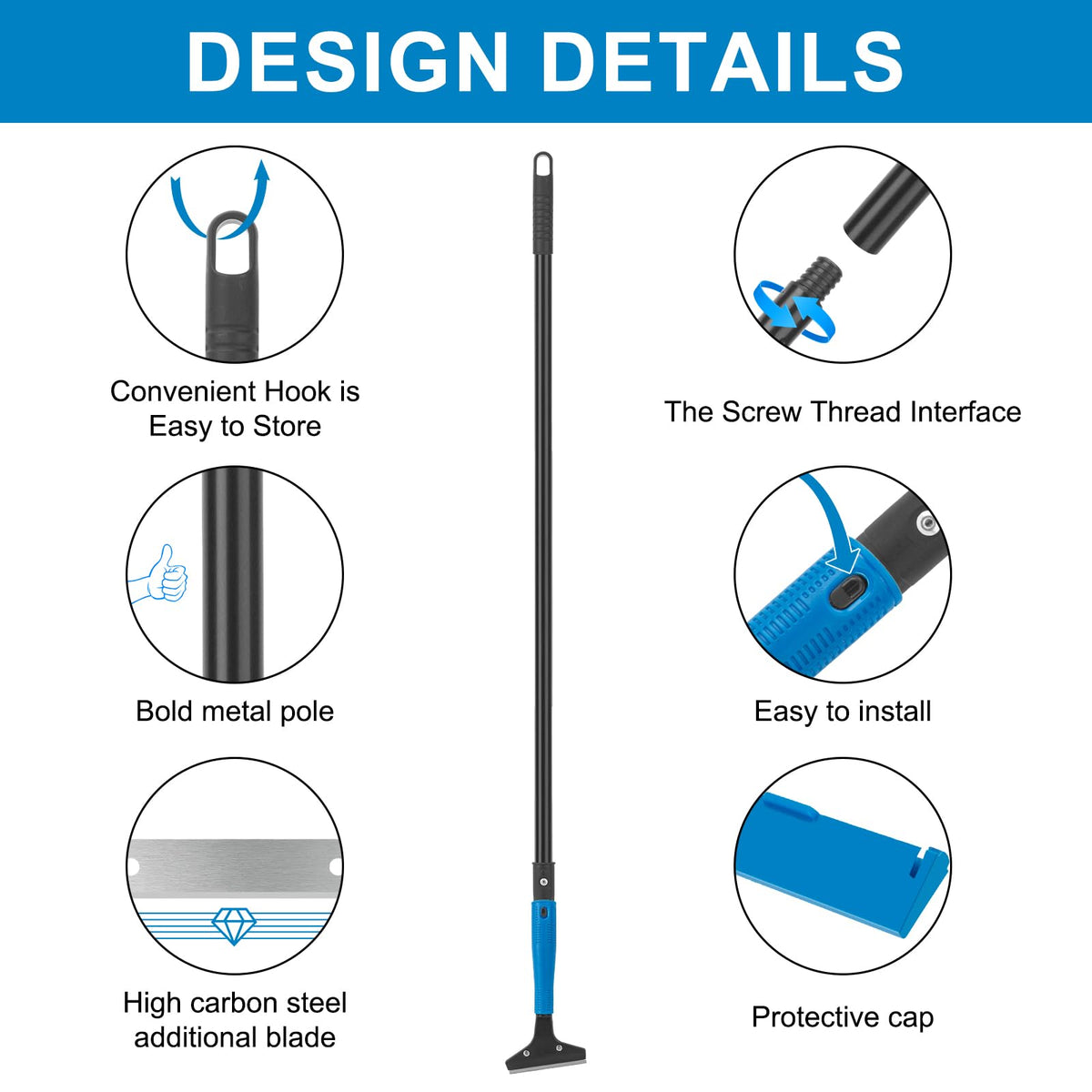 KeFanta safety cap and screwdriver included for secure blade changes