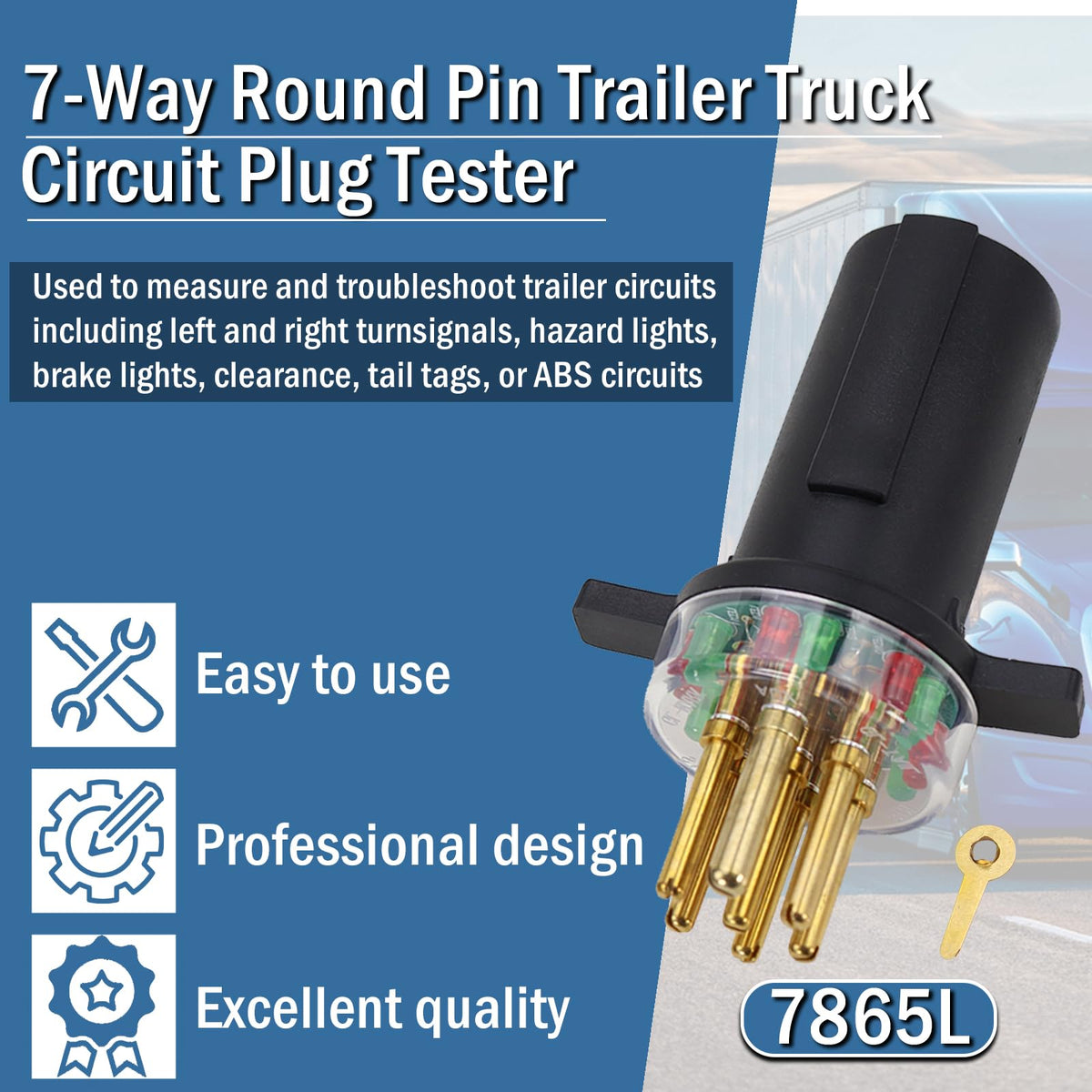 Kefly trailer-light indicators demonstrate precise signal verification in real testing.