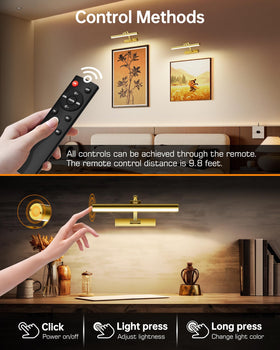 KEILAIMO picture light 3-brightness levels adapt to your artwork.