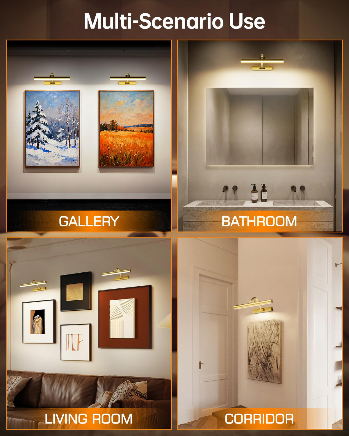 KEILAIMO picture light cordless design for portable use anywhere.