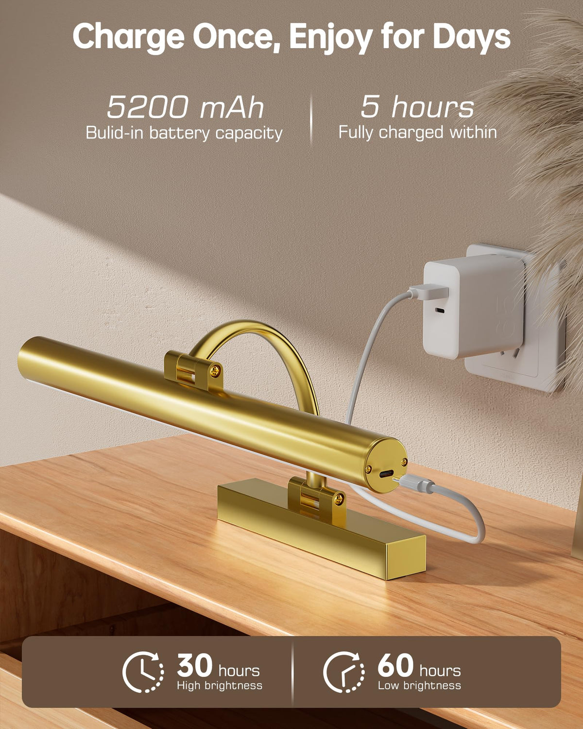 KEILAIMO picture light remote-control setup for effortless color and brightness changes.