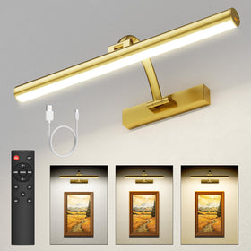 KEILAIMO picture light wall-mounted to illuminate artwork with even glow.