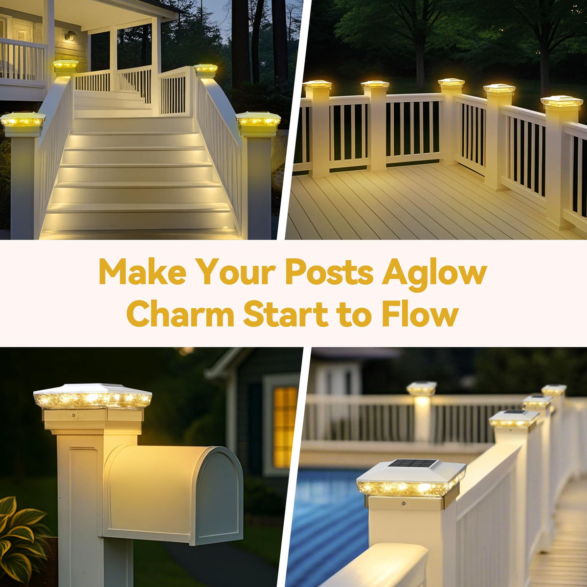 KEILAIMO warm glow option creates sunset-inspired ambiance on outdoor spaces.