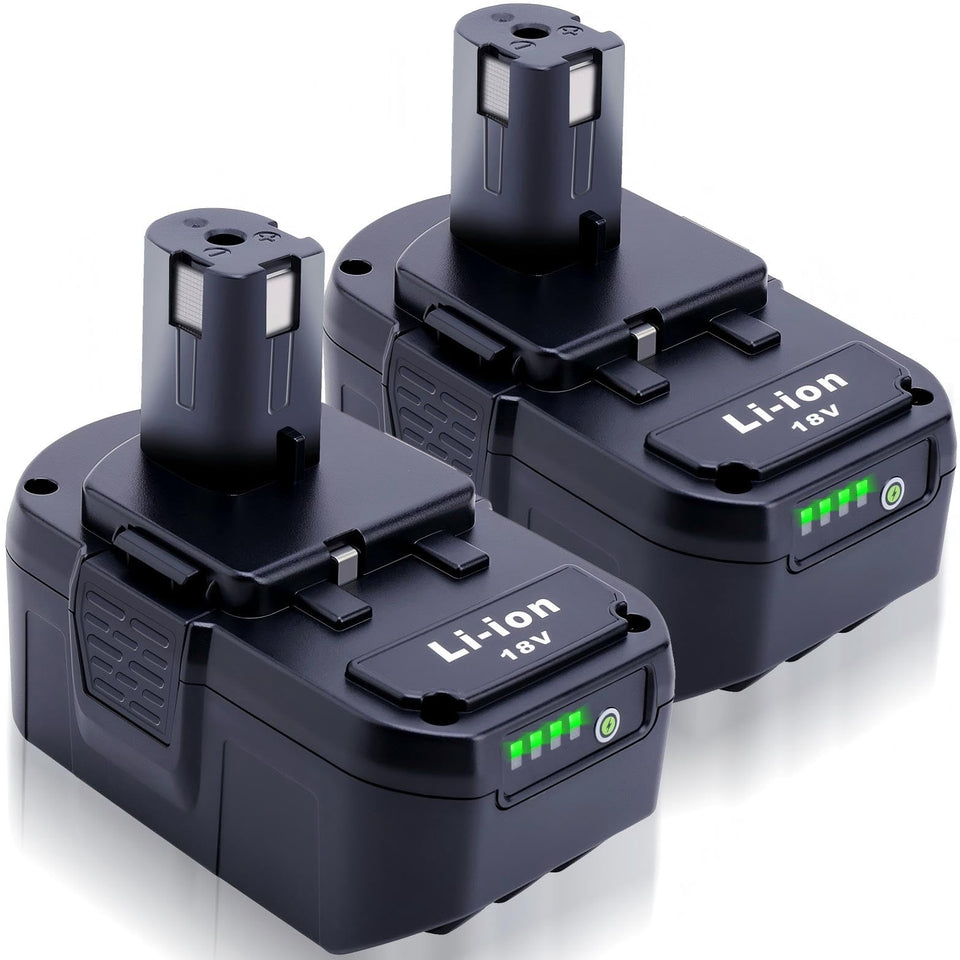 Kekepowtobat 2-pack 7000mAh Ryobi battery ready for P108 use and extended runtime
