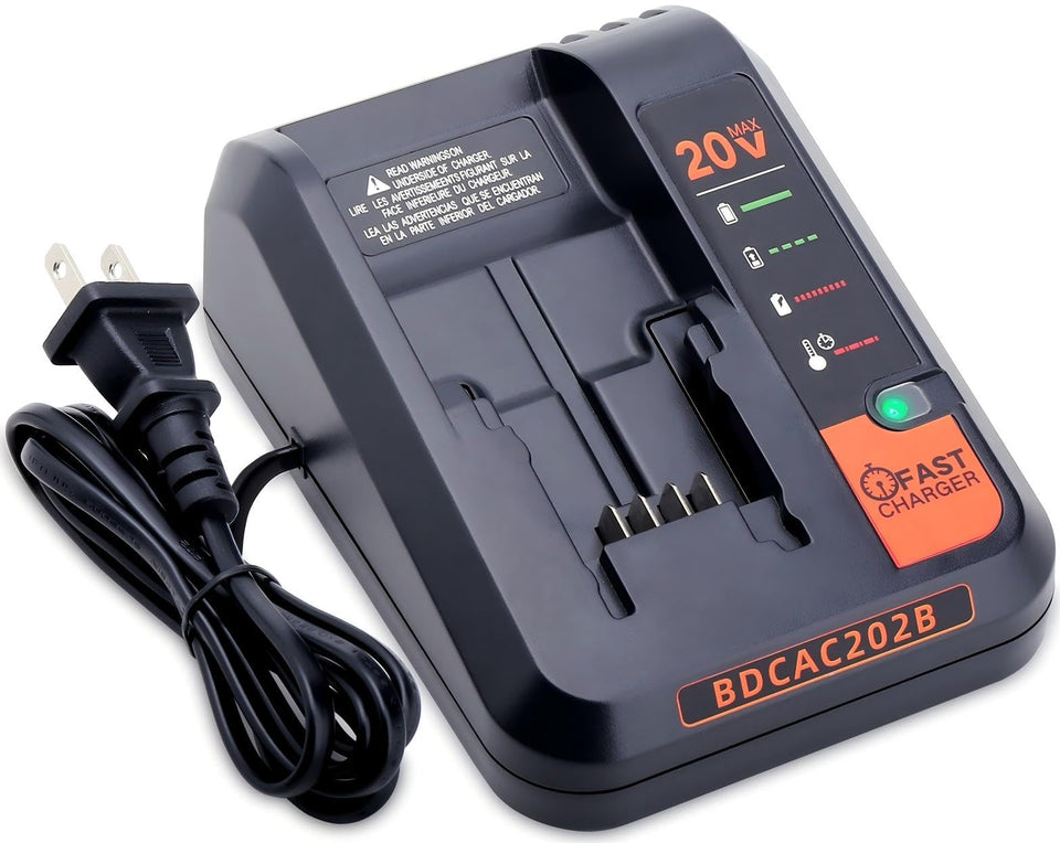 Kekepowtobat BDCAC202B charger front view for quick charging