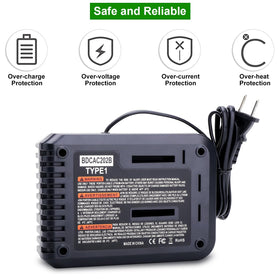 Kekepowtobat BDCAC202B works with 100-240V global outlets