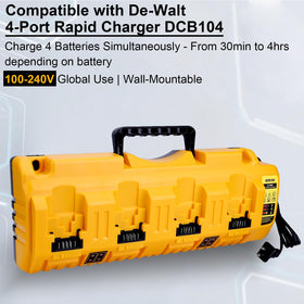 Kekepowtobat DCB104 back view highlighting cable management and ventilation.