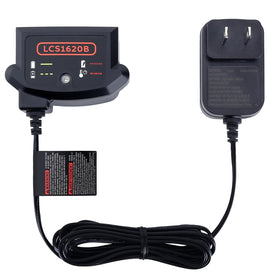 Kekepowtobat LCS1620B connected to a 20V battery during charging.
