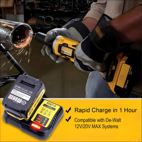 Kekepowtobat universal battery compatibility across DeWalt MAX packs.