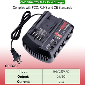 LED indicator on Kekepowtobat V20 charger shows charging status clearly.