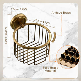 Kelelife retro brass braiding carvings elevate bathroom decor