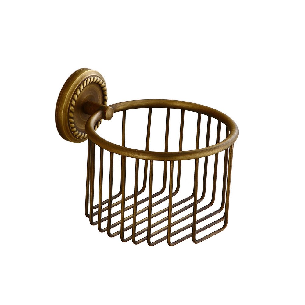 Kelelife vintage toilet paper holder wall-mounted brass for timeless bathroom style