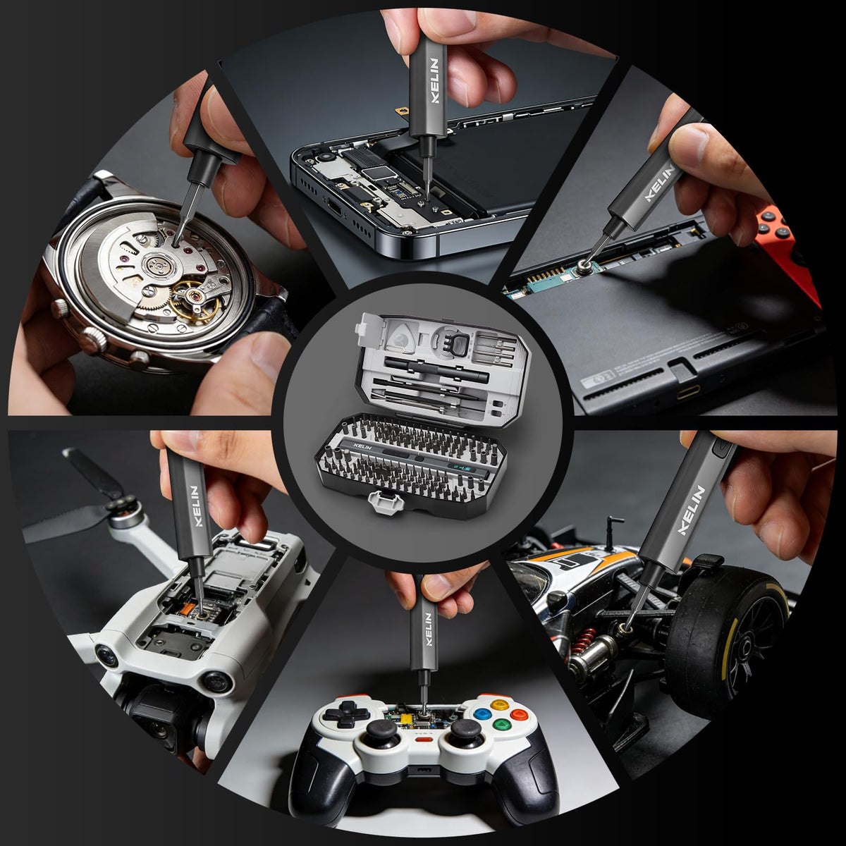 KELIN anti-static wrist strap and accessories reduce static risk.
