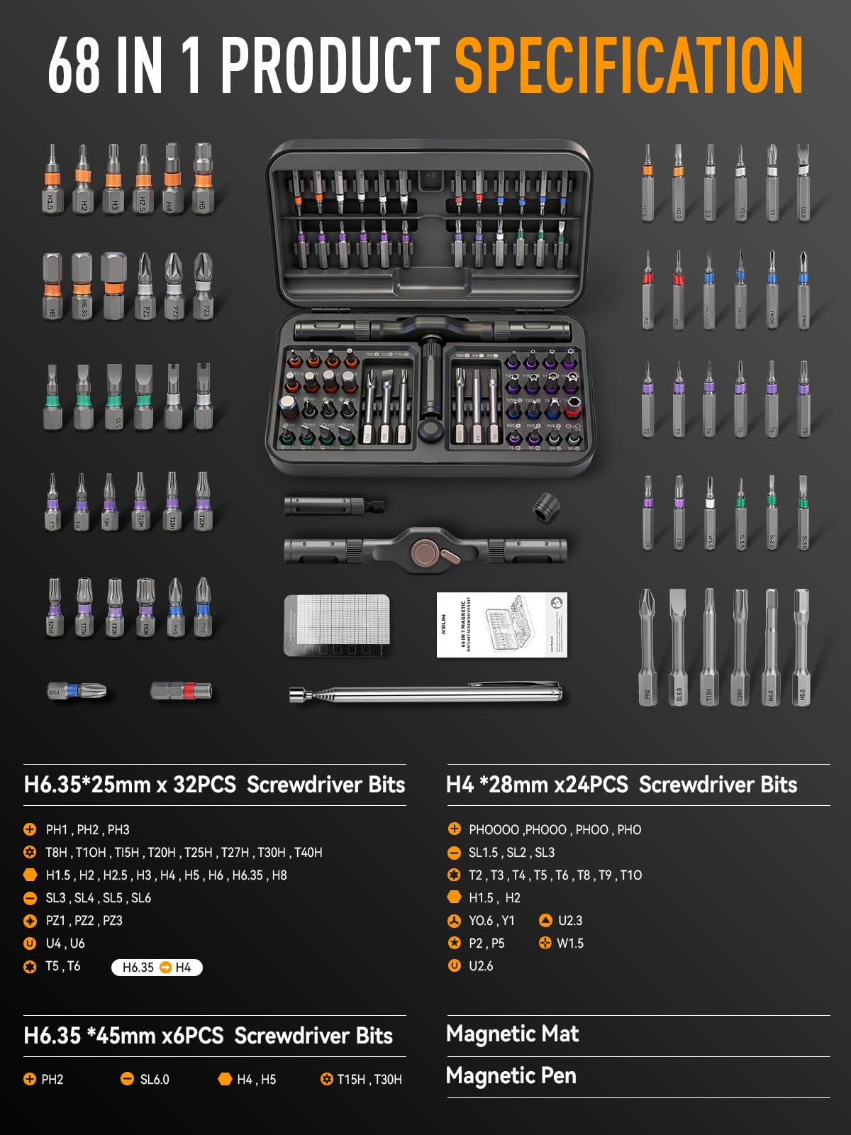 KELIN color-coded bit rings speed up tool identification mid-task