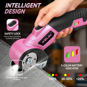 KELIN cordless electric scissors with four blades for versatile material handling