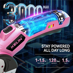 KELIN cordless electric scissors LED light for precise cuts in dim spaces
