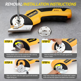 KELIN electric cutter handles fabric, cardboard, leather, and more for DIY projects.