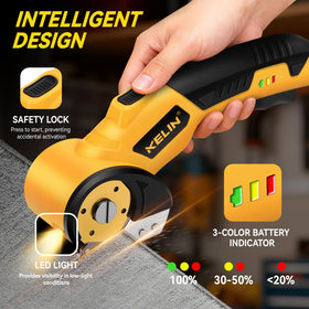 KELIN LED light in action aiding precise cuts