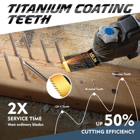 KELIN titanium-plated blades deliver longer lifespan and cleaner edges during remodeling tasks.