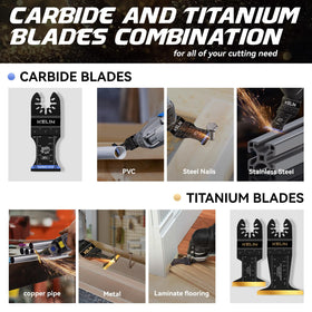 KELIN titanium wood blades deliver clean, cooler wood cuts.