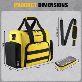 KELIN Tool Bag Box Organizer using quick-release buckle to secure tools during transit.