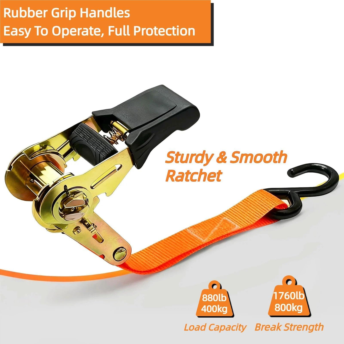Durable wear-resistant webbing resists fraying on long hauls.