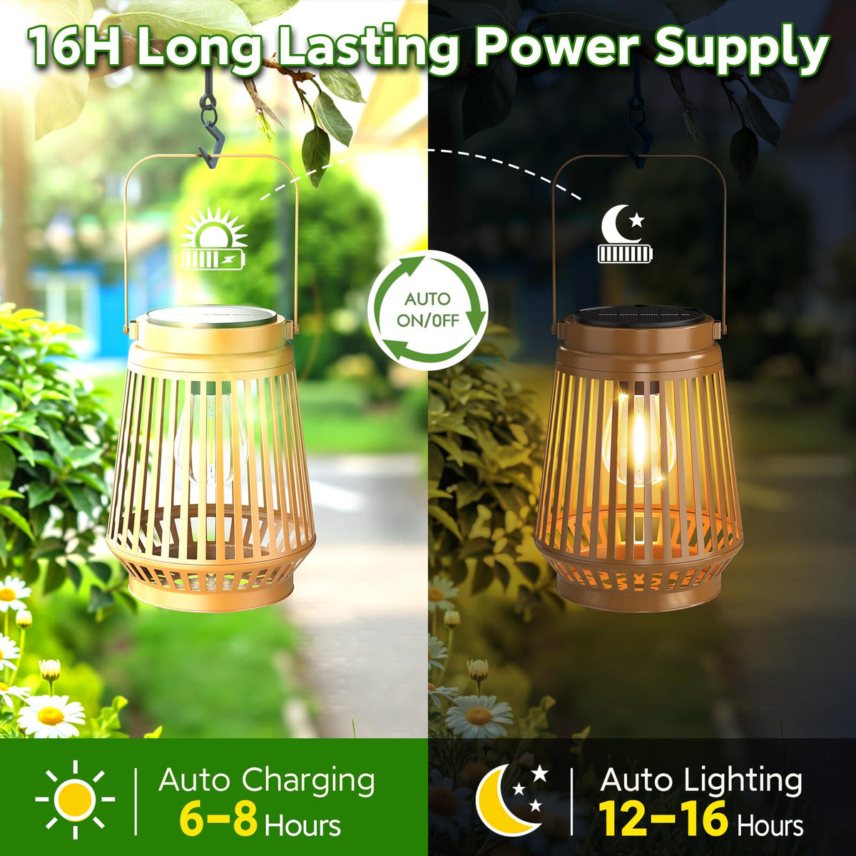 KELME dusk-to-dawn lantern automatically lights for safe nights