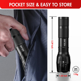 KELME emergency-use flashlights ideal for home, outdoor safety kits